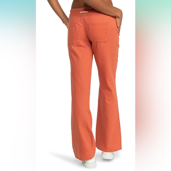 NWT!   Roxy Oceanside Pants - Limen - Blue Size Large - Picture 3 of 6